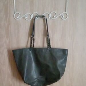 Rebecca Minkoff Gray Faux  Leather Tote
